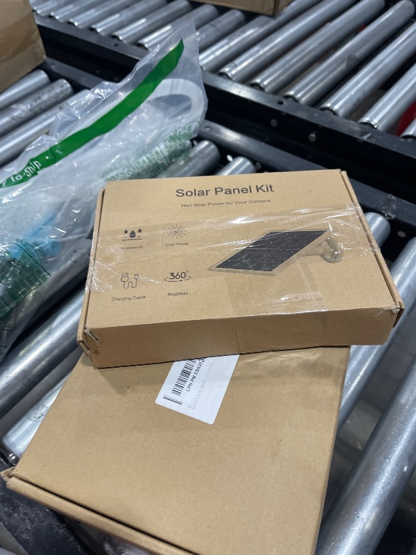 Photo 1 of 8W Solar Panel for Security Camera, Micro USB & USB-C Port Security Camera Solar Panel, IP65 Waterproof & 10FT Cable & High Solar Conversion Rate Solar Panels for Built-in Rechargeable Battery Cameras