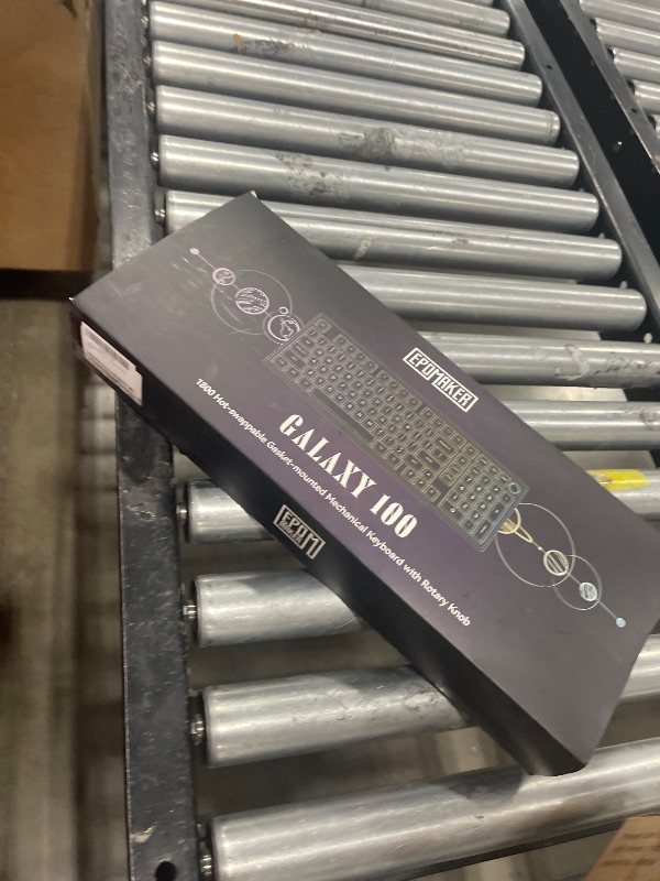 Photo 1 of EPOMAKER Galaxy100 QMK/VIA Wireless Gaming Keyboard, Aluminum Shell, Bluetooth/2.4Ghz/USB-C, Pre-Lubed Hot-Swappable Linear Switches, NKRO, RGB Backlit (Black, Wisteria Linear Switch)