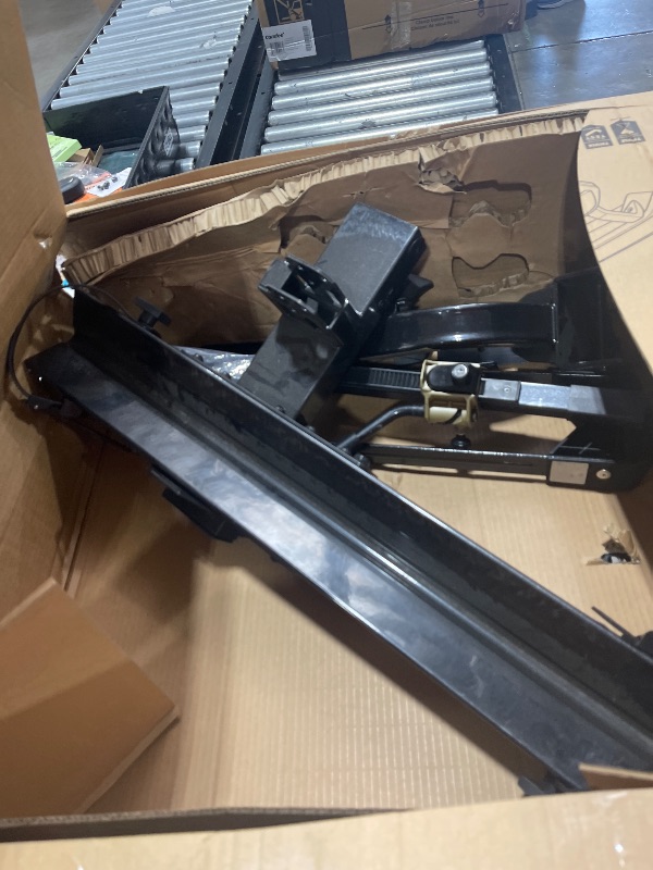 Photo 1 of HYPERAX Patented Lift Assisted Volt Lift 1x RV Rated Hitch Mounted 2 E Bike Rack Carrier Up to 1X 80lbs eBikes with Up to 5" Fat Tires for RV and SUV