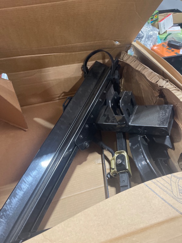 Photo 1 of HYPERAX Patented Lift Assisted Volt Lift 1x RV Rated Hitch Mounted 2 E Bike Rack Carrier Up to 1X 80lbs eBikes with Up to 5" Fat Tires for RV and SUV