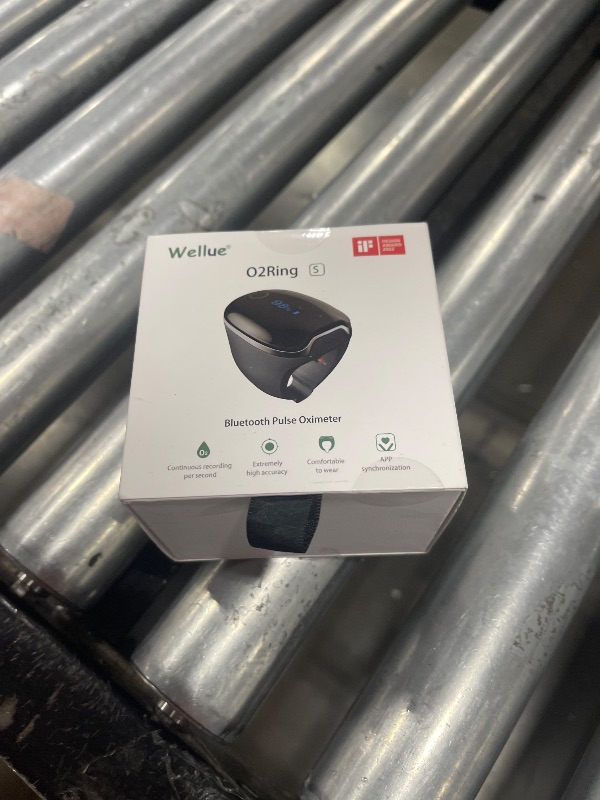 Photo 1 of Wellue O2Ring-S Oxygen Monitor with Vibration Reminder, Bluetooth Pulse Oximeter Tracks SPO2 and Pulse Rate, 24 hrs Battery Life, 4*10 Hours Built-in Memory, Rechargeable Pulse Ox with Free PC & APP