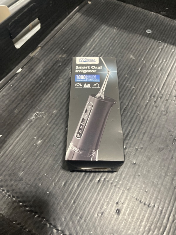 Photo 1 of Water Dental Flosser Teeth Pick: WELLFINE Portable Cordless 4 Modes Flossers Pic 300ML Rechargeable Floss Pik Powerful IPX7 Waterproof Oral Irrigator for Cleaning Gum Care Braces for Home Travel