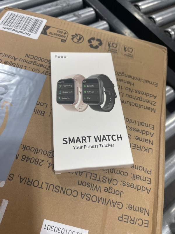 Photo 1 of Puqo Smart Watch for Men Women Bluetooth Call, 1.95" HD Touch Screen Fitness Watch with Sleep Heart Rate Monitor, 100+ Sports Modes, IP68 Waterproof Activity Trackers for Android iOS, Blue