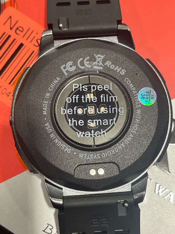 Photo 1 of Haulvean Military Smart Watches for Men, 1.85" HD Large Screen Smart Watch, Flashlight/730mAh/110+ Sports Modes Fitness Tracker Watch, Waterproof Mens Smart Watch for Android Phones iPhone Compatible