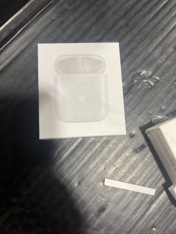 Photo 1 of Compatible for AirPods Charging Case Replacement AirPod 1st 2nd Generation 550mAh with Wireless Charging Bluetooth Pairing Sync Button (No Earbuds)