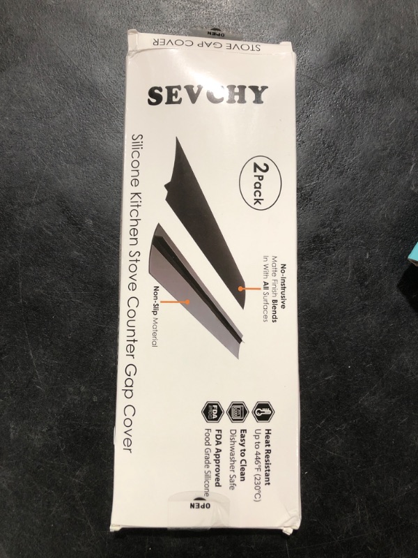 Photo 1 of SEVCHY Silicone Stove Gap Covers (2 pack), Oven Gap Filler, Heat Resistant Stove Gap Filler, Seal Gap between Stovetop and Counter, Easy Clean (21 inch, Clear)