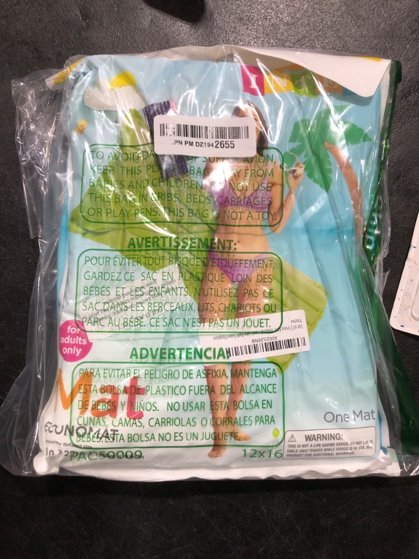 Photo 1 of Set of 2 Intex MAT Relax-a-mat Float Water Swim Pool Lake Raft Tube Flotation