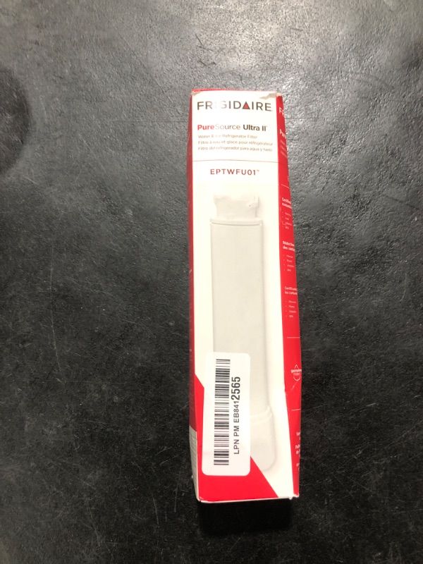 Photo 1 of FRIGIDAIRE EPTWFU01 PureSource Ultra II Refrigerator Water Filter, 1 Count, White
