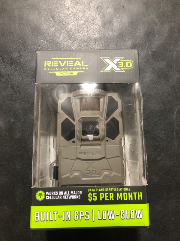 Photo 1 of TACTACAM Reveal X Gen 3.0 LTE Cellular Trail Camera AT&T and Verizon,1080p FHD Video, Low Glow IR LED Flash, No SD Card Required (RV-TC-XGEN3) for Hunting, Security, Surveillance