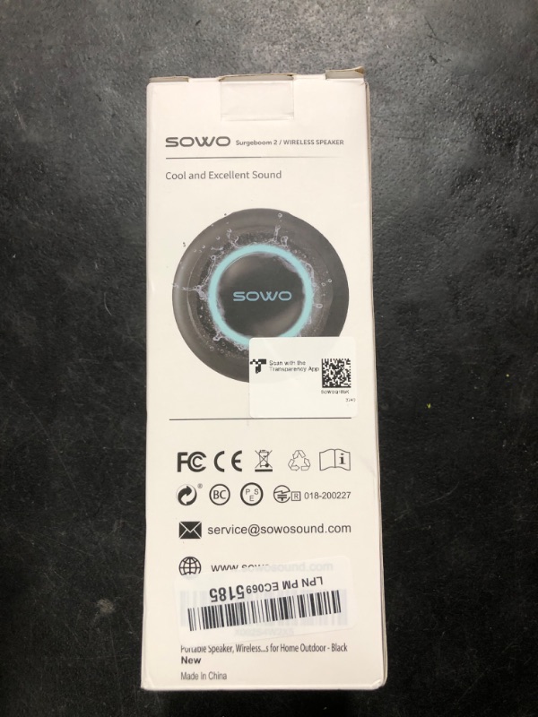 Photo 1 of Wireless Portable Speaker,IPX7 Waterproof Bluetooth Speaker, 25W Loud Stereo Sound, Bassboom Technology, TWS Pairing, Built-in Mic, 16H Playtime with Lights for Home Outdoor - Black