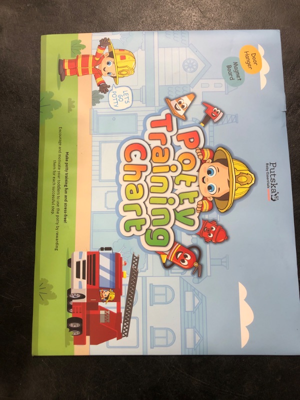 Photo 1 of Potty Training Chart with 35 Stickers, 3 Reminder Stickers and Crown for Toddlers Boys and Girls - Potty Training Rewards for Kids - Fireman