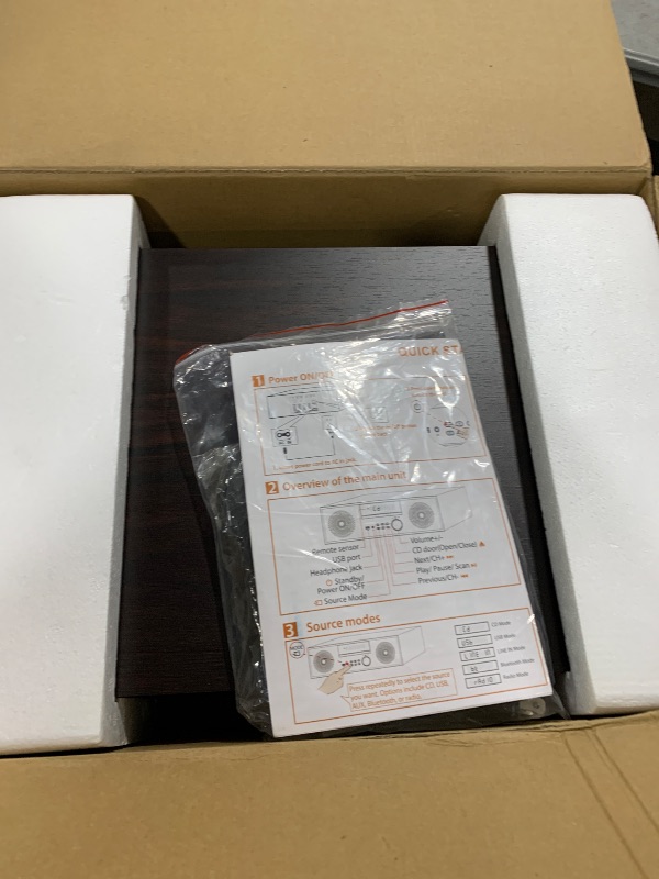Photo 1 of Compact System Micro HiFi System, CD Stereo System, 40 Watts RMS Music System with CD Player, FM Radio, Bluetooth, AUX-in, Headphone Output, DSP Tech, Clear Sounds and Rich Bass Sound,Golden