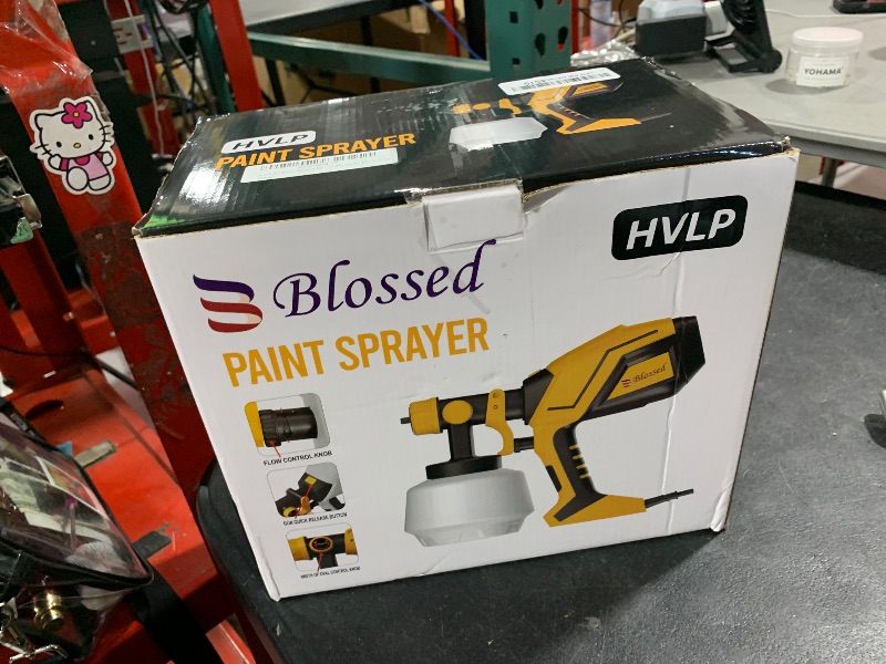 Photo 1 of Blossed Paint Sprayer for House Painting 700 W HVLP Airless Paint Sprayer with 5 Copper Nozzles & 3 Patterns Easy to Clean Spray Paint Gun for Furniture