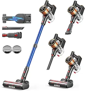 Photo 1 of Cordless Vacuum Cleaner, 45Kpa 550W 60Mins Vacuum Cleaners for Home, Stick Vacuum Cordless Rechargeable, Wall Mount Charging, Self-Standing, Household Vacuum for Pet Hair/Carpet/Hardwood Floor(X9) 