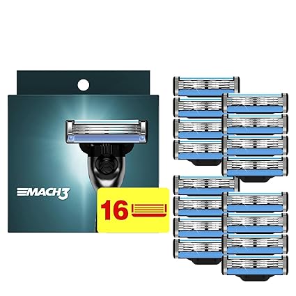 Photo 1 of 16 Count Razor Blade Refills, Compatible with Fusion5 Razor, Long-Lasting Sharpness and Skin-Friendly Shaving - Orange Edition