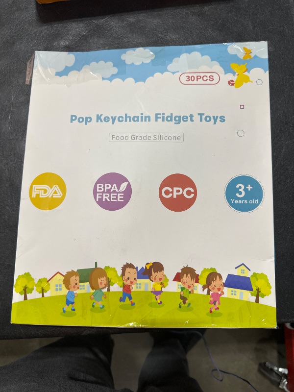Photo 1 of Pop Fidget Toys Bulk Its Party Favors for Kids 4-8 8-12 30 Pack Mini Pop Keychain It Fidget Toy Fidgets for Classroom Prizes for Kids End of Year Student Gifts Carnival Birthday Goodie Bag Stuffers