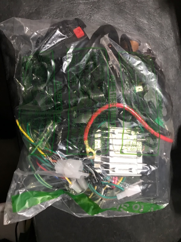 Photo 1 of Complete Electric Wiring Harness Kit ATV Wire for GY6 150cc 125cc Scooter Moped 4-Stroke Engine with CDI Stator Regulator Ignition Switch Solenoid Relay by LOYPP