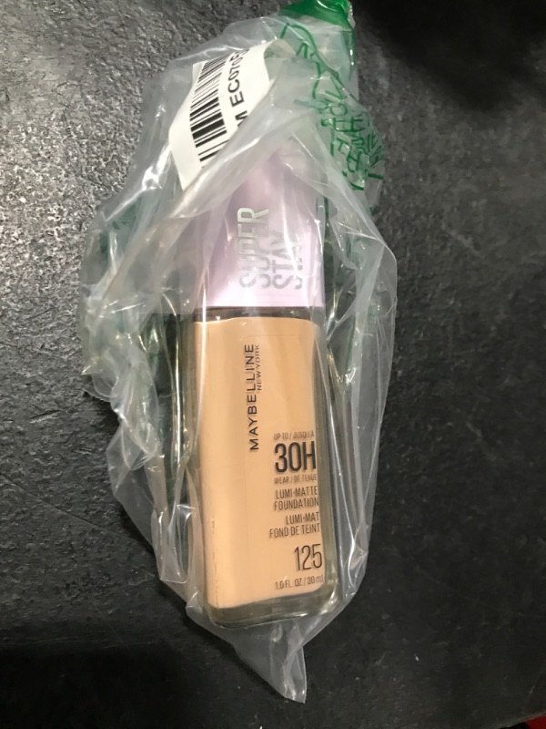 Photo 1 of Maybelline Super Stay Lumi-Matte Foundation, Lightweight and Buildable Full Coverage Foundation Makeup For Up To 30HR Wear, 125, 1 Count