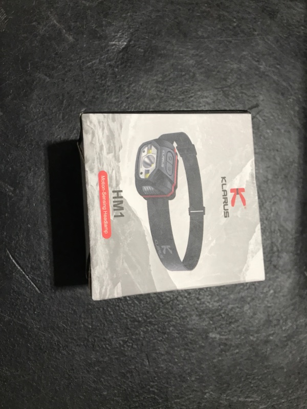 Photo 1 of klarus HM1 IPX6 Waterproof Rechargeable Headlamp with Motion Sensor, 70 Hours Long Battery Life, Full Charge in 2.5 Hours, 440 Lumens Consistent Output, Shock and Drop Resistant