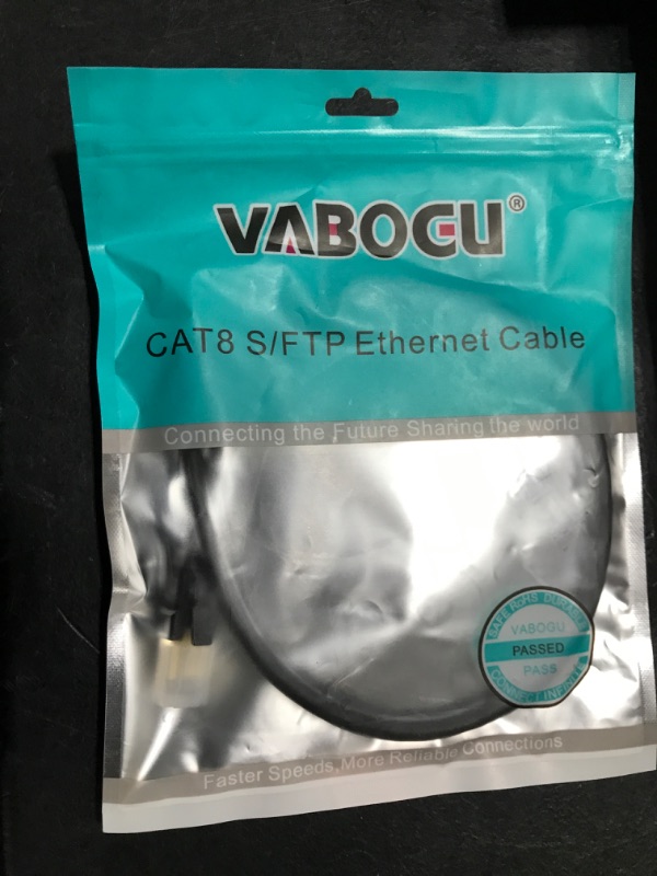 Photo 1 of Cat 8 Ethernet Cable, 1.5Ft 3Ft 6Ft 10Ft 15Ft 20Ft 30Ft 40Ft 50Ft 60Ft 100Ft Heavy Duty High Speed Internet Network Cable, Professional LAN Cable Shielded in Wall, Indoor&Outdoor
