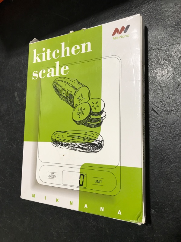 Photo 1 of Mik-Nana Food Scale, 22lb Digital Kitchen Scale Weight Grams and Ounces for Baking Cooking Coffee Package Postage, 6 Units with Tare Function, LCD Display, Easy Clean Stainless Steel (Silver)
