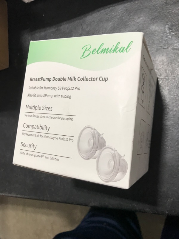 Photo 1 of Hands-Free Milk Collection Cups Compatible with Momcozy Wearable S9 Pro|S12 Pro and Most Electric Breast Pump,Zomee/Spectra/Medela Breast Pump Collection Parts, Accessories Replacement (17mm 2Pc)