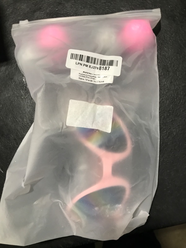 Photo 1 of Poptrend 2 Pairs Alien Headband and Glasses,Alien Rainbow Lens Sunglasses,Headband Boppers Antenna for Adults and Kids (Pink+Silver)