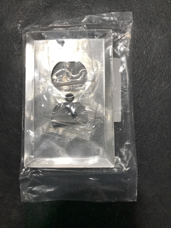 Photo 1 of Colester Direct Diamond Plate Aluminum Wall Switch Plate Outlet Cover Toggle Rocker GFI Garage (Power Outlet-Duplex Single)