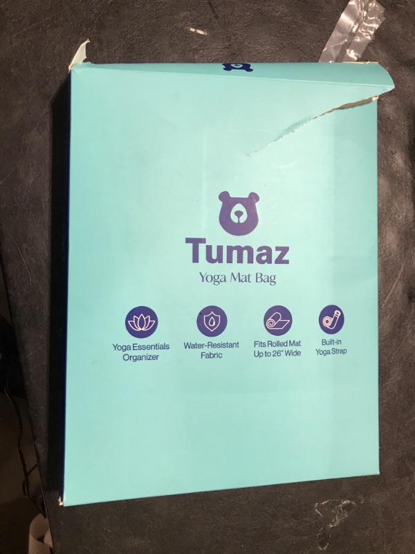 Photo 1 of Tumaz Yoga Mat Bag | Padded Adjustable Shoulder Strap | Fits Up to 26" Mats | Multi-Pocket Storage for Essentials | Heavy-Duty G-Hook Closure | Lightweight & Durable for Yoga, Pilates & Fitness