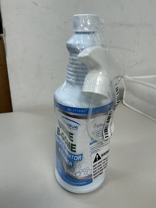 Photo 1 of KINZUA ENVIRONMENTAL Urine B-Gone, Professional Enzyme Odor Eliminator & Pet Stain Remover, Human, Cat & Dog Urine Cleaner, Effective on Laundry, Carpets & More, Original Scent, 32oz