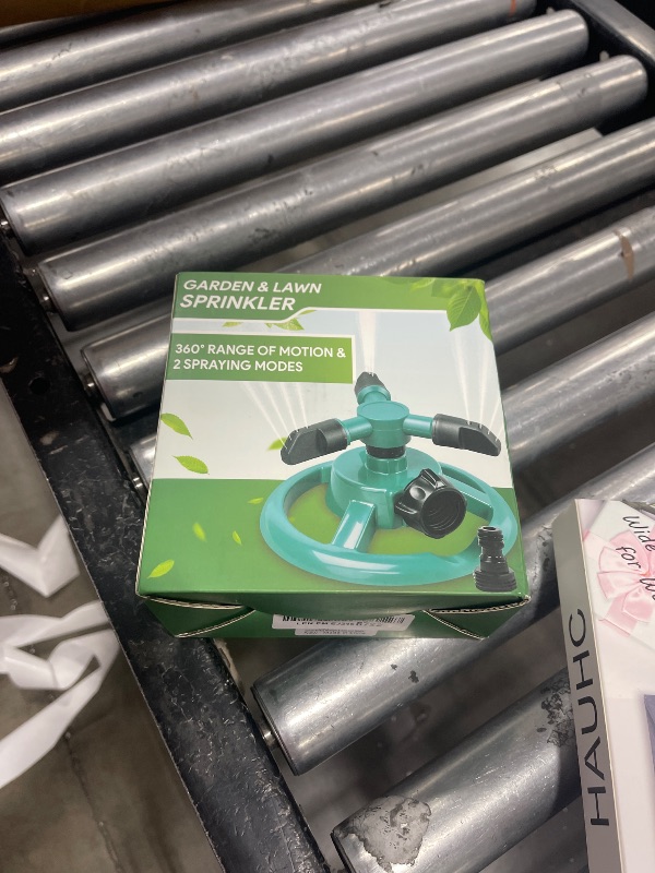 Photo 1 of Sprinklers for Yard, Water Sprinkler for Lawn, 360 Degree Rotating Lawn Sprinkler for Yard Large Area, Yard Sprinklers for Kids, Pets Playing