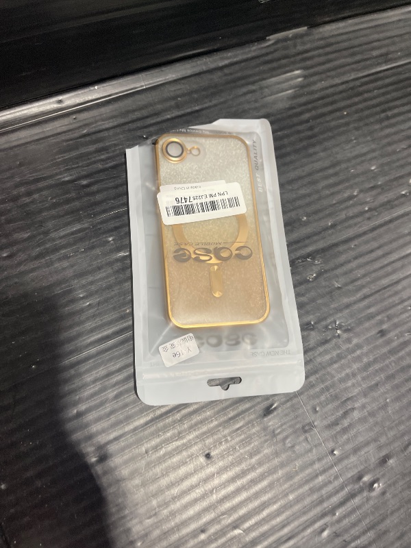 Photo 1 of Misscase for iPhone 16e Magnetic Glitter Case Compatible with MagSafe,Camera Lens Protector Full Protection Elegant Anti-Scratch Dust-Proof Net Cover for iPhone 16e Gold