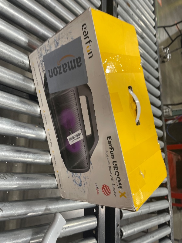 Photo 1 of EarFun UBOOM X Portable Bluetooth Speaker, 80W Stereo with JumboBass, IP67 Waterproof Outdoor Speaker, RGB Light, 30H Playtime, Custom EQ, PowerBank, Bluetooth 5.3 Speakers for Outdoor, Camping, Beach