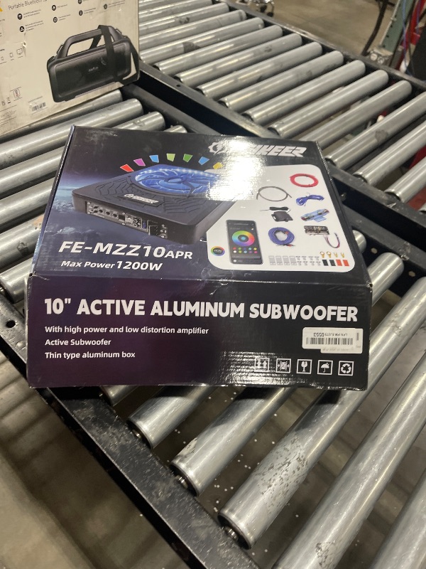 Photo 1 of Feikeer 2025 10" 1200W UnderSeat Car Subwoofer, with Multicolor LED Lighting, Deep Bass Enhancement. Under Seat Subwoofers with Amp for a Dynamic Driving Experience with Bass Melodies