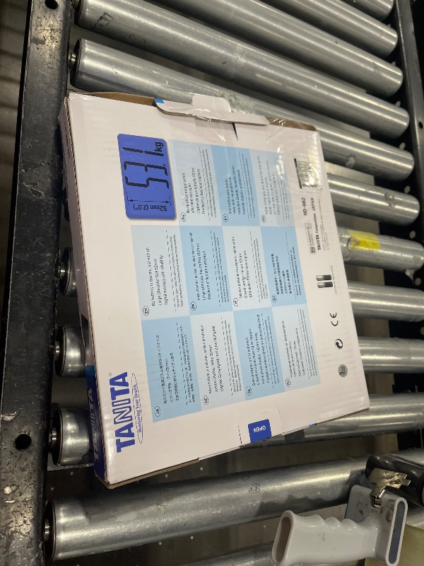 Photo 1 of Tanita HD-662 Digital Weight Scale (Black) - Japan Technology Bathroom Scale with 330 lb Weight Capacity - 2" Blue Backlit Large LCD Display - Accurate, Durable, Step-On Operation