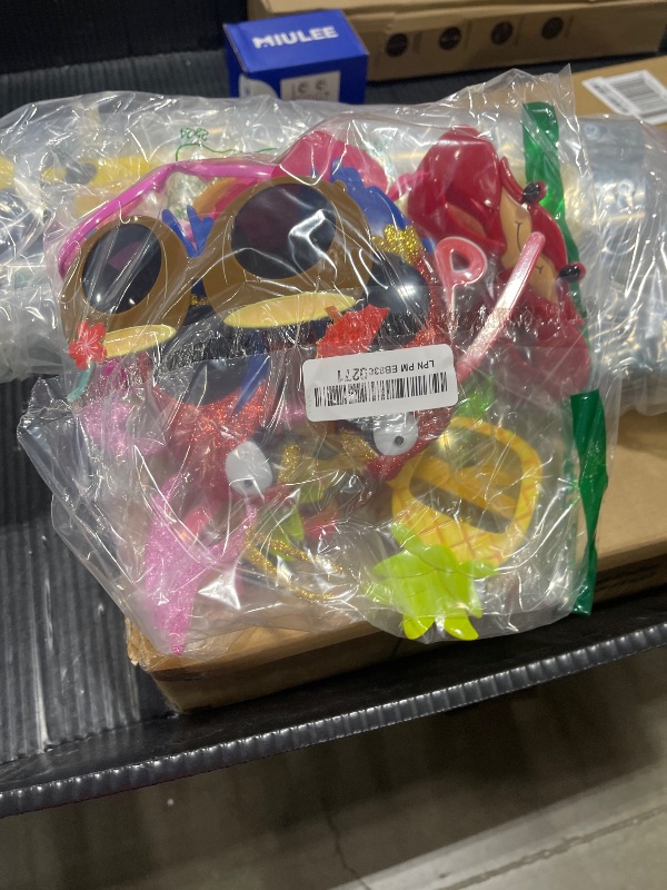Photo 1 of SEPTPARTY Funny Novelty Sunglasses - Tropical Hawaiian Luau Party Glasses Accessories - for a Silly Fun and Festive Look?Assorted 12 Pack