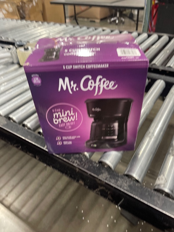 Photo 1 of Mr. Coffee® 5-Cup Mini Brew Switch Coffee Maker, Black
