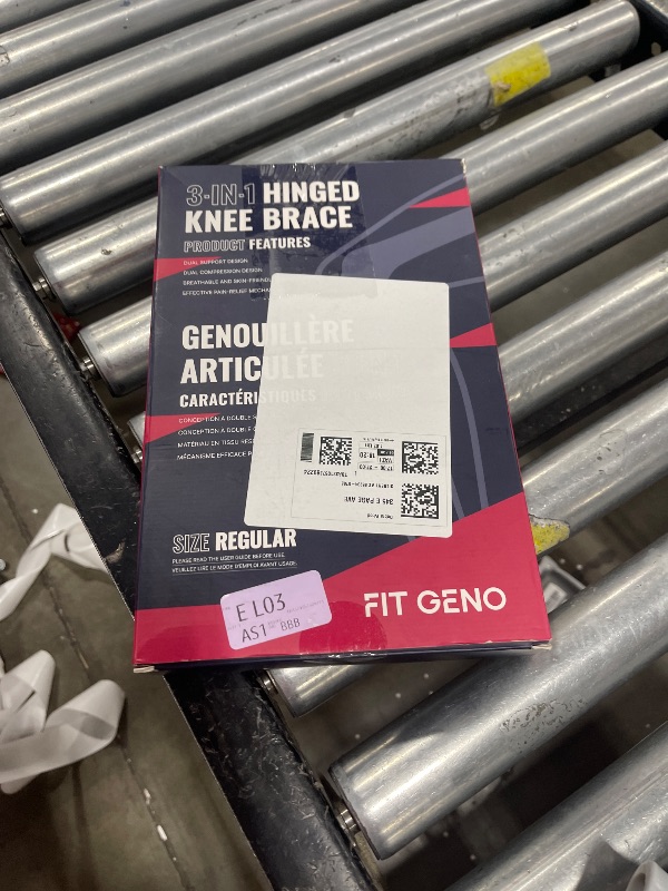 Photo 1 of Fit Geno Hinged Knee Brace for Meniscus Tear: Adjustable Knee Support for Knee Pain w/Side Stabilizers & Hinges for Injury or Surgery Recovery - Men and Women FSA or HSA Eligible