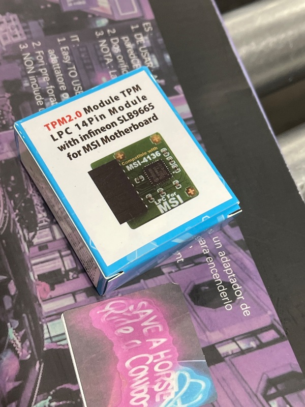 Photo 1 of NewHail TPM2.0 Module TPM LPC 14Pin Module with infineon SLB9665 for MSI Motherboard Compatible with TPM2.0(MS-4136)