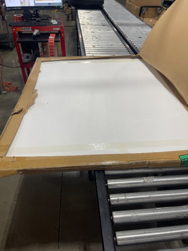 Photo 1 of GLSLAND Office Chair Mat, 46" x 55" Premium Tempered Glass Computer Desk Mats Hard Protect Floor, Easy Glide Swivel Chairs Used on Carpet in Home and Office Rectangle Heavy Duty