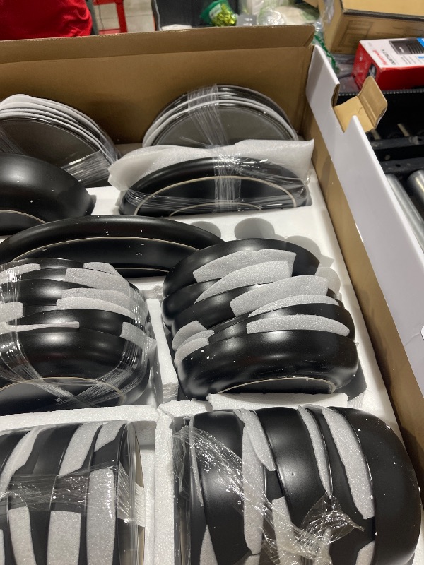 Photo 1 of Karaca Mercure Stoneware Plates and Bowls Set, Reactive Glaze Black Dinner Set, Complete Kitchen Tableware Collection, Ideal Dinnerware for 12 People Dining Experience, Dishwasher Safe, 59 Piece