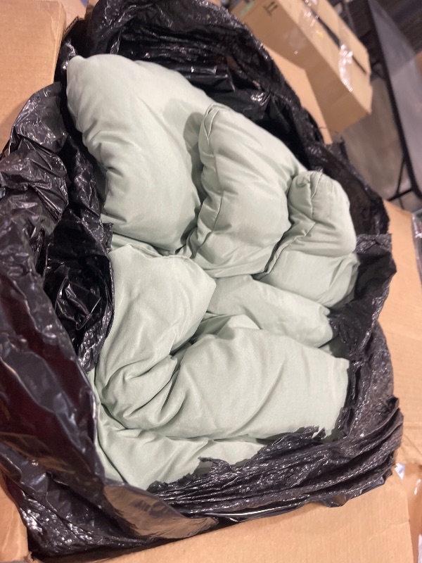 Photo 1 of Litanika Twin/Twin XL Comforter Set Sage Green, 2 Pieces Comforter Sets Soft Down Alternative Comforter All Season Quilt Blanket (66x90In Comforter & 1 Pillowcase)