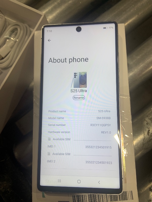 Photo 1 of Unlocked Phones E25 Ultra Smartphone, 12+512GB Unlocked Cell Phone with Build-in Pen, 48+108MP Camera, Android 14.0, 6800mAh Long Battery, Dual SIM, 6.9“ HD Screen, Face ID/GPS/Fingerprint Lock Silver