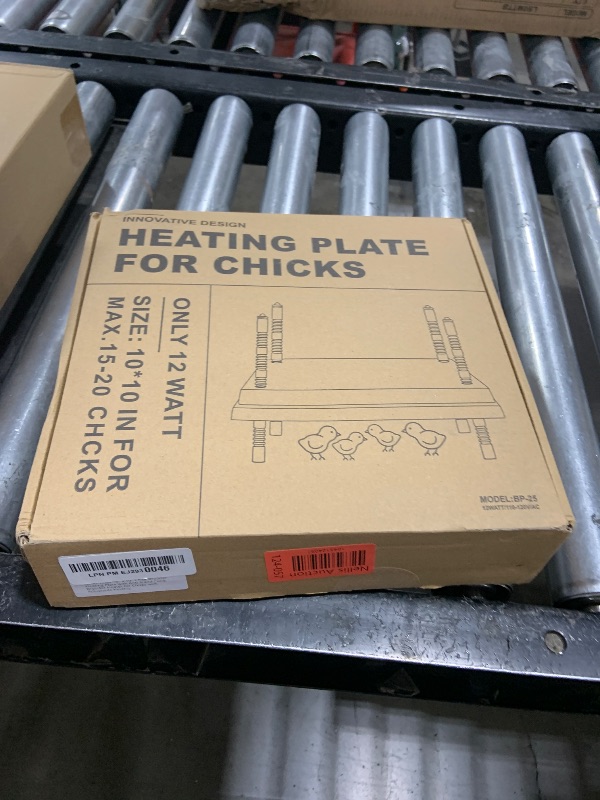 Photo 1 of Tiflev 10" x 10" Chick Brooder Heating Plate with Anti Stand Cone, Brooder Heater for Chicks with Adjustable Heights