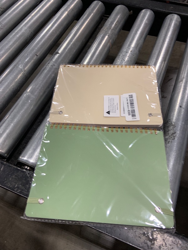 Photo 1 of Joyberg Aesthetic Spiral Notebook, 2PCS Cute Notebook, 8.3" x 6" Notebook For Women, A5 Spiral Journal Notebook for Office/School/Home (Green & Beige)