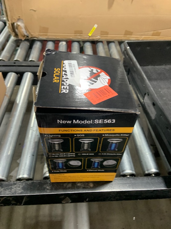 Photo 1 of ZECHUAN Solar Bug Zapper Outdoor Waterproof, Portable Pest Control Electric Mosquito Zapper Killer with Panel Sensor, Rechargeable Insect Trap Fly Zapper for Home, Patio, Backyard, Camping