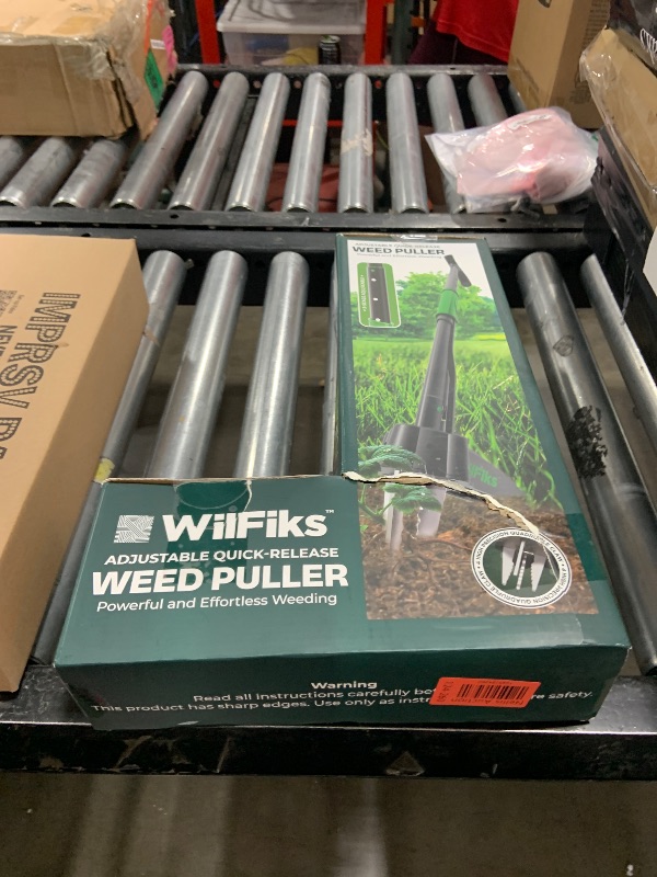 Photo 1 of Puller Tool with Long Adjustable Handle (36", 40", & 45"), Quick-Release Weed Ejector Mechanism, Lightweight Aluminum Stand-Up Heavy Duty Weed Remover, 4-Claw Head & Foot Pedal for Easy Weeding
