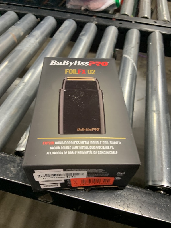 Photo 1 of BaBylissPRO Barberology Double Foil Shaver FXFS2B BLACKFX Professional Electric Shaver