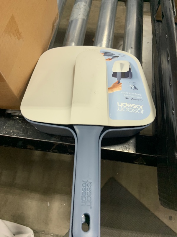 Photo 1 of Joseph Joseph CleanStore Wall-Mounted Indoor Dustpan & Brush Set with Dust-Shield Compact Storage, Sweeping Floor Brush with Rubber Pan Edge and Soft Bristles