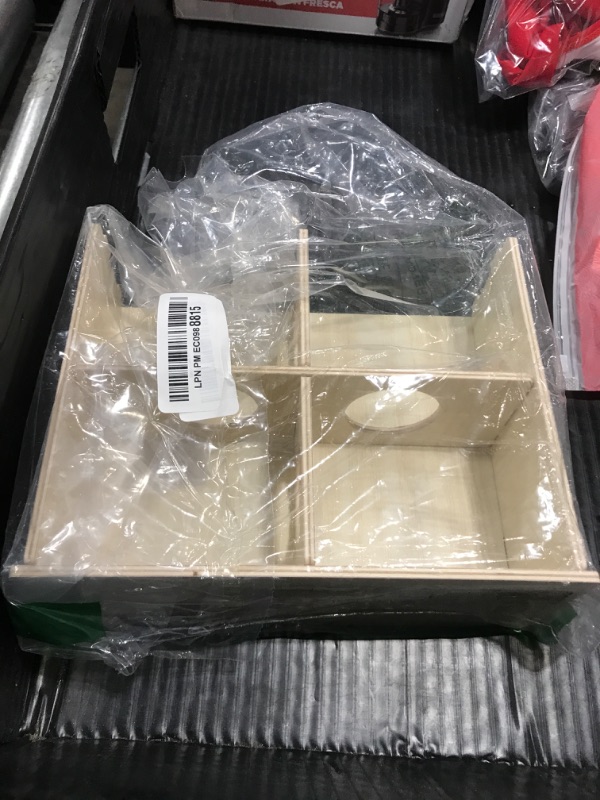 Photo 1 of Hamster and Mouse Wooden Tunnel Cage Secret Peep Shed and Explore Hideout Flip Cover Design Hamster Play Tunnel